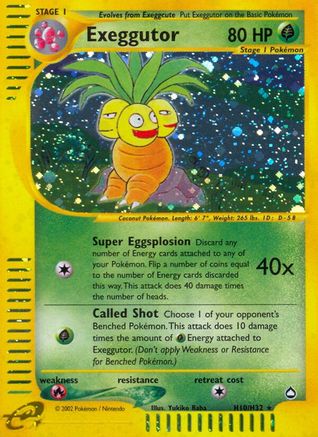 Exeggutor (H10)  - Holofoil - Holo Rare