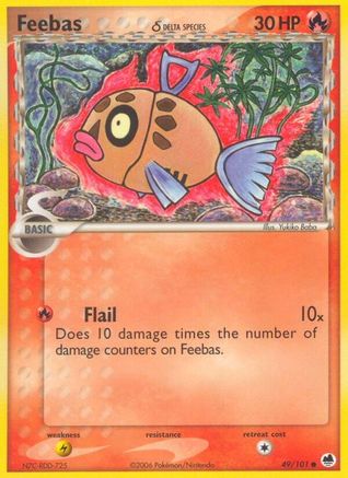 Feebas (49/101) (Espèce Delta) (Estampillé) [EX : Dragon Frontiers] 