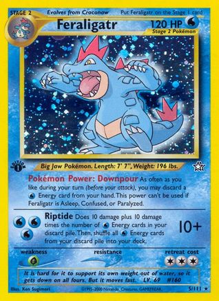 Feraligatr (5)/111  - 1st Edition Holofoil - Holo Rare