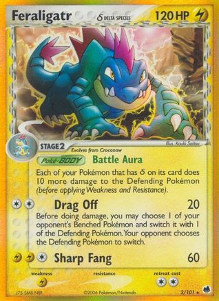 Feraligatr (Delta Species) 002  - Reverse Holofoil - Holo Rare