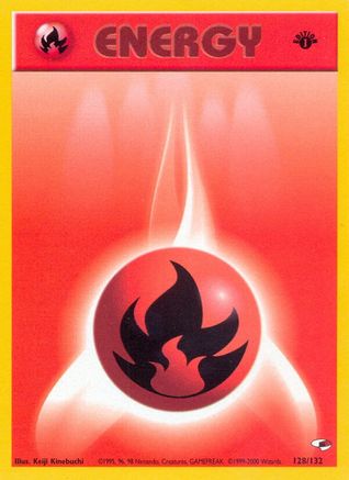 Fire Energy 128  - 1st Edition - Common