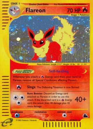 Flareon (H7)  - Holofoil - Holo Rare