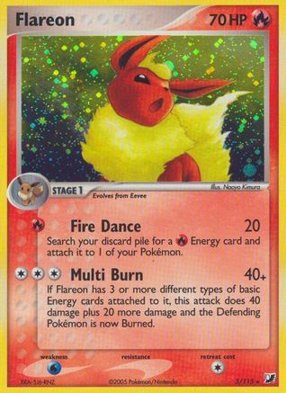 Flareon (5/115) (Estampillé) [EX : Forces invisibles] 