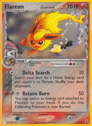 Flareon (Delta Species)  - Reverse Holofoil - Holo Rare