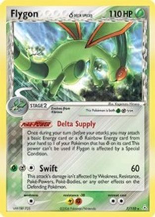 Flygon (7/110) (Espèce Delta) (Estampillé) [EX : Fantômes Holon] 
