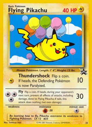Flying Pikachu 025  - Promo