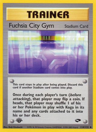 Fuchsia City Gym 114  - 1st Edition - Uncommon