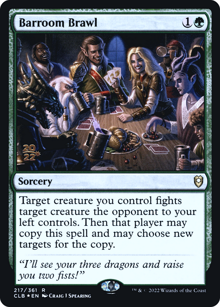 Barroom Brawl [Promotions avant-première de Commander Legends : Battle for Baldur's Gate] 