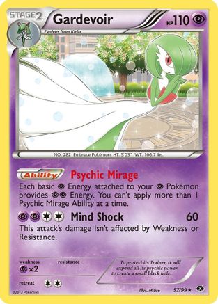 Gardevoir 057  - Holofoil - Holo Rare