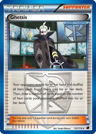Ghetsis (Team Plasma) 101  - Holofoil - Holo Rare