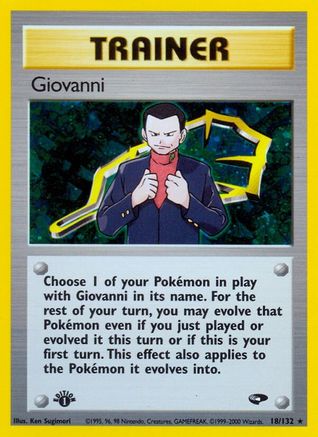 Giovanni (18)  - 1st Edition Holofoil - Holo Rare