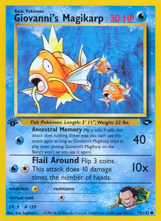 Giovanni's Magikarp 073  - 1st Edition - Common