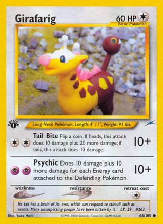 Girafarig 066  - 1st Edition - Common