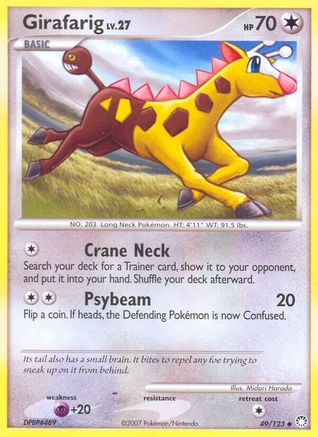 Girafarig (49/123) [Diamant &amp; Perle : Trésors mystérieux] 