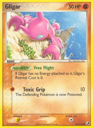 Gligar (57/115) (Estampillé) [EX : Forces invisibles] 