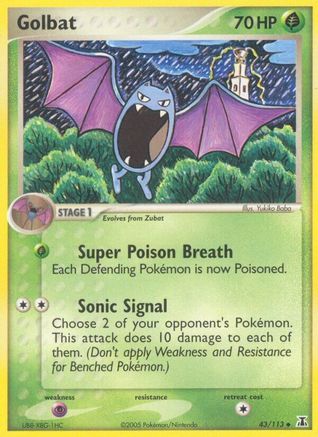 Golbat/113  - Reverse Holofoil - Uncommon