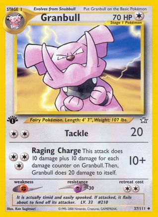 Granbull 037  - 1st Edition - Uncommon