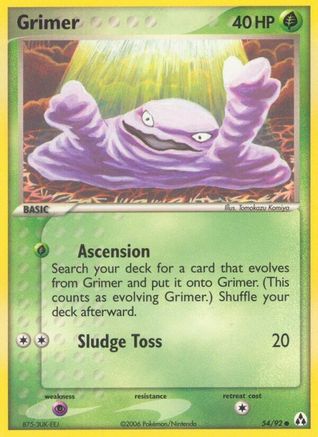 Grimer 054  - Reverse Holofoil - Common