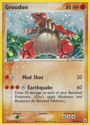 Groudon (102/101) [EX : Légendes cachées] 