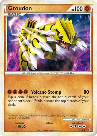 Groudon (Shiny)  - Holofoil - Shiny Holo Rare