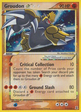 Groudon Star  - Holofoil - Ultra Rare