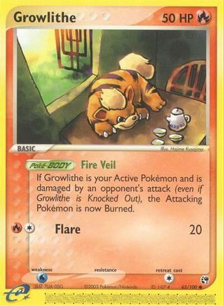 Growlithe 065  - Common