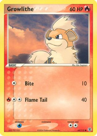 Growlithe 064  - Common