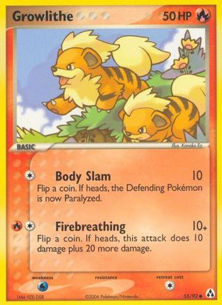 Growlithe 055  - Common