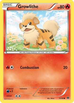 Growlithe (11) (11) 011  - Common