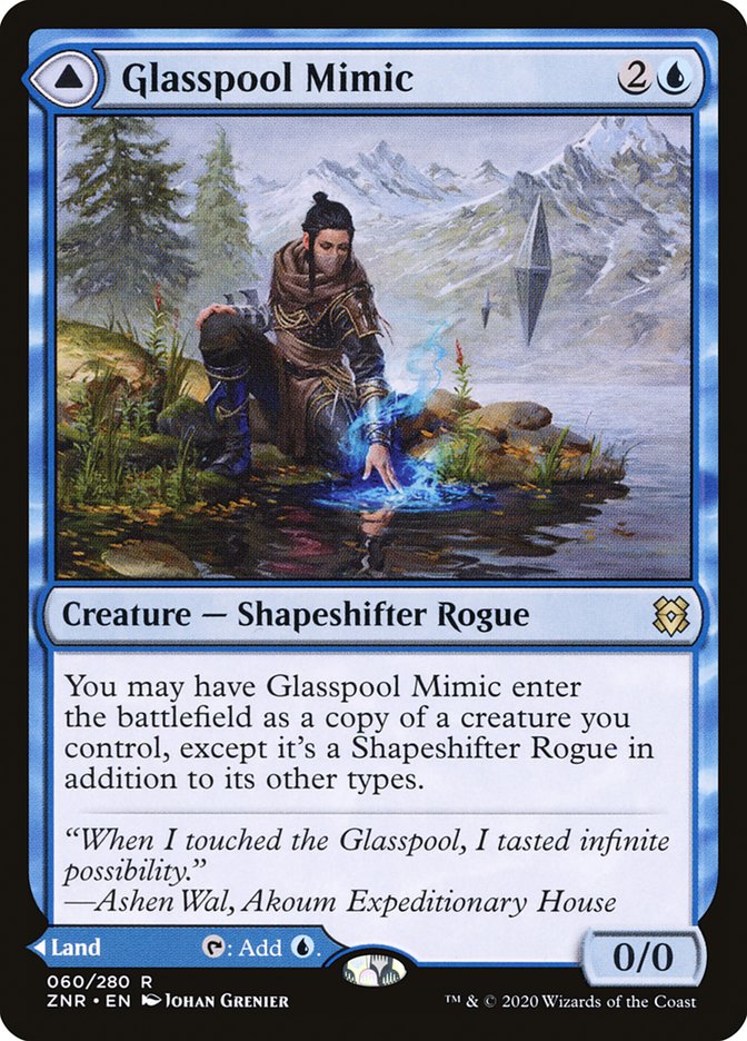 Mimique de Bassin de Verre // Rivage de Bassin de Verre [Zendikar Rising] 