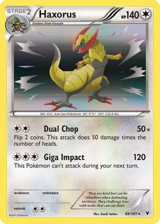 Haxorus  - Holofoil - Holo Rare