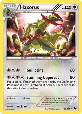 Haxorus (89/108) [Noir et blanc : Explorateurs sombres] 