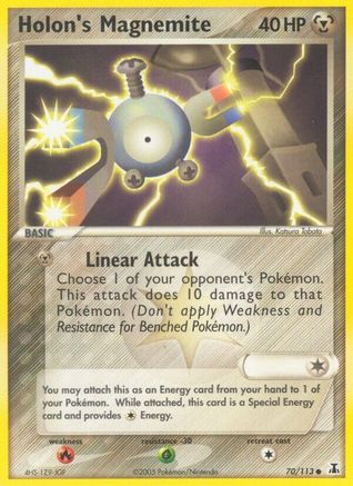 Holon's Magnemite 070/113  - Reverse Holofoil - Common