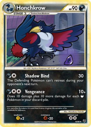 Honchkrow (16) (16) 016  - Rare