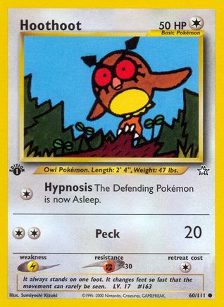 Hoothoot 060  - 1st Edition - Common