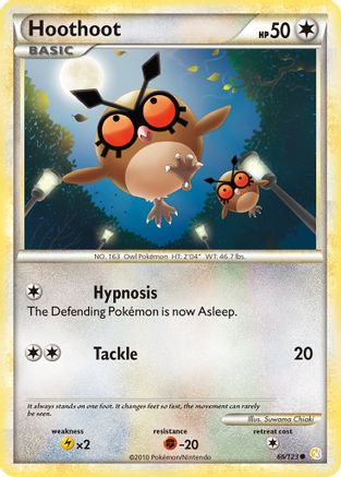 Hoothoot (66/123) [HeartGold &amp; SoulSilver : Ensemble de base] 