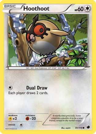 Hoothoot (91/116) [Noir et blanc : Gel du plasma] 