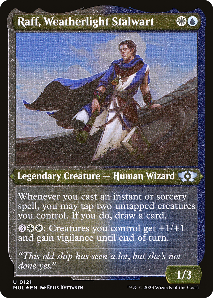 Raff, Weatherlight Stalwart (Foil Etched) [Légendes multivers] 