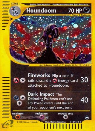 Houndoom (H11)  - Holofoil - Holo Rare