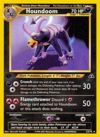 Houndoom (23) (23) 023/75  - 1st Edition - Rare