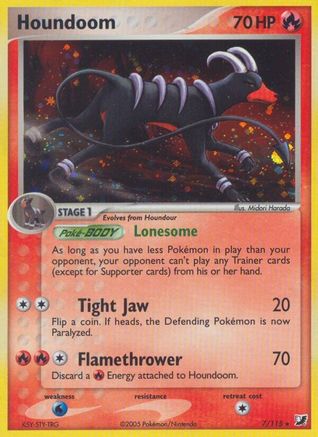 Houndoom (7/115) (Estampillé) [EX : Forces invisibles] 