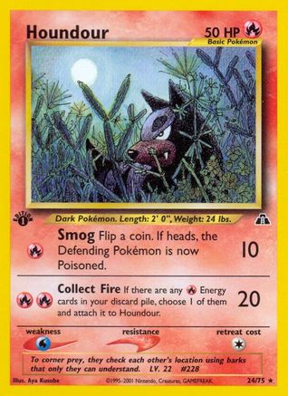 Houndour (24/75) [Neo Discovery 1ère édition] 
