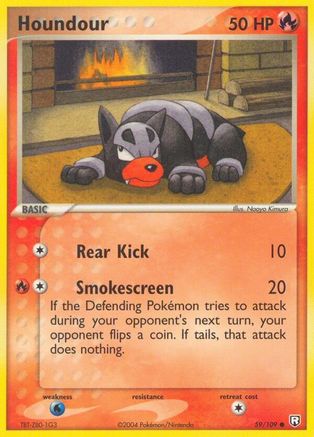 Houndour (59/109) (Estampillé) [EX : Team Rocket Returns] 