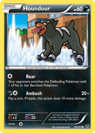 Houndour (55/101) [Noir et blanc : explosion de plasma] 
