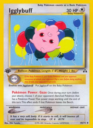 Igglybuff 040  - 1st Edition - Uncommon