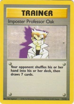 Imposter Professor Oak 073  - Rare