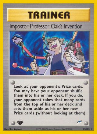 Invention de l'imposteur du professeur Oak (94/105) [Neo Destiny 1ère édition] 