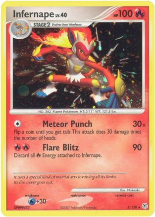 Infernape 005  - Holofoil - Holo Rare
