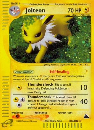 Jolteon (H12)  - Holofoil - Holo Rare