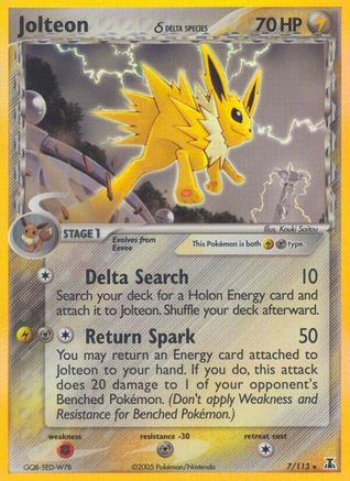 Jolteon (Delta Species)  - Holofoil - Holo Rare